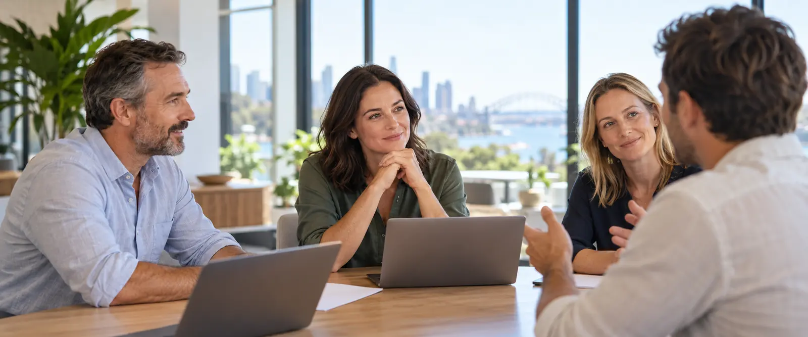Small business leadership team meeting – management liability insurance by Shielded Insurance