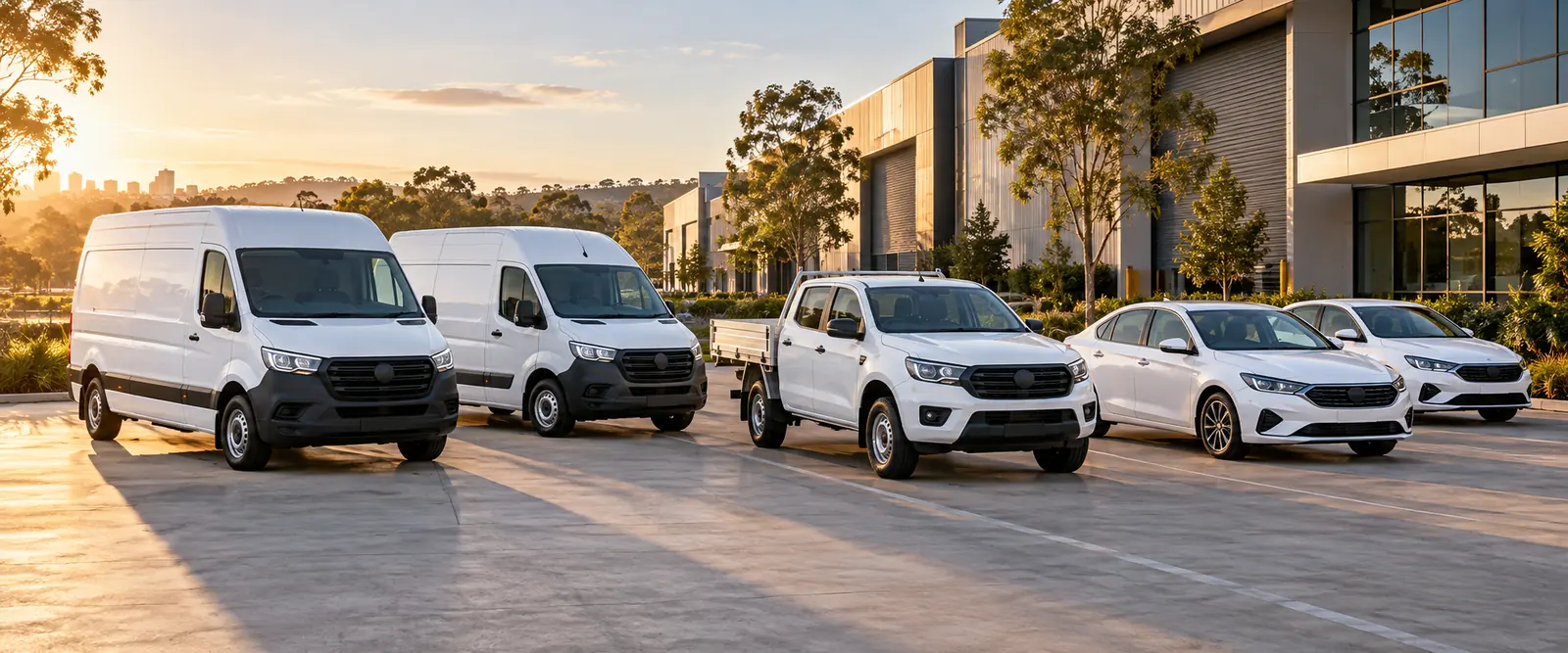 Business fleet of vans, utes and cars – motor fleet insurance by Shielded Insurance